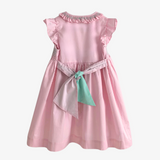 Girls Smocked Spanish Style Dress Bubble Gum Pink & Mint Green