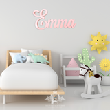 Custom Personalized Wooden Children's Name Sign Nursery & Kids Room Decor Emma