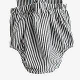 Boys Romper Overalls Striped Black & White