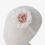 Girls Flower Headband Cream & Blush