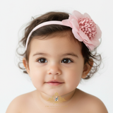 Girls Flower Headband Pink