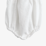 Girls Linen Romper White