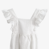 Girls Linen Romper White