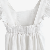 Girls Linen Romper White