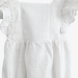 Girls Linen Romper White