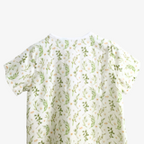 Sleep N' Play Romper Shorts Floral Leaves