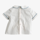 Boys Smocked Shirt & Bubble Shorts Set