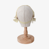 Girls Vintage Bohemian Floral Lace Head Scarf Cream