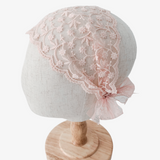 Girls Vintage Bohemian Floral Lace Headband Pink