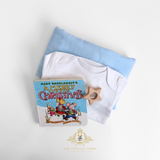 Christmas Baby Gift Set Baby Onesie, Swaddling Blanket, Toy & Children's Book Christmas Star