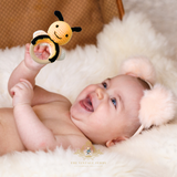 Handmade Crochet Baby Rattle Plush Toys Bumble Bee