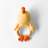 Handmade Crochet Baby Rattle Plush Toys Chick