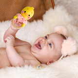 Handmade Crochet Baby Rattle Plush Toys Ducky