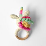 Handmade Crochet Baby Rattle Plush Toys Unicorn