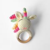 Handmade Crochet Baby Rattle Plush Toys Unicorn