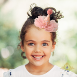 Girls Princess Happy Birthday Party Hat Hair Accessory Pink & Gold