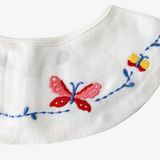 Baby Girls Boutique Bibs Butterfly Embroidery Set of 3