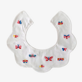 Baby Girls Boutique Bibs Butterfly Embroidery Set of 3