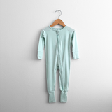 Baby & Toddler Sleep N' Play Soft Bamboo One-Piece Bodysuits Pajamas Pastels Set of 4