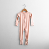 Baby & Toddler Sleep N' Play Soft Bamboo One-Piece Bodysuits Pajamas Pastels Set of 4