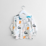 Boys Long Sleeve Pajamas Top & Pants Set Dinosaurs