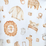 Sleep N' Play Footed One-Piece Bodysuit Sleeper Pajamas Nursery Safari