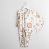 Sleep N' Play Footed One-Piece Bodysuit Sleeper Pajamas Nursery Safari