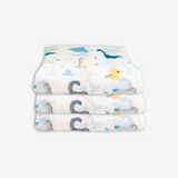 Baby Swaddling Receiving Blanket 100% Bamboo Cotton Muslin Dinosaurs