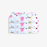 Baby Swaddling Receiving Blanket 100% Bamboo Cotton Muslin Floral