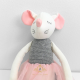 Handmade Princess Ballerina Dolly Plush Toy Mouse