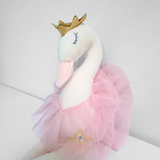 Handmade Princess Ballerina Dolly Plush Toy Swan