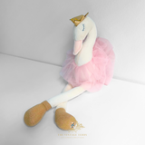 Handmade Princess Ballerina Dolly Plush Toy Swan
