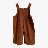 Boys Corduroy Overalls Pants Brown