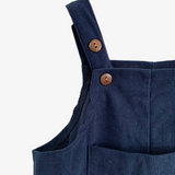 Boys Corduroy Overalls Pants Navy