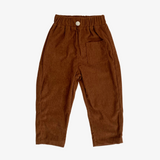 Boys Corduroy Pants Relaxed Fit Trousers Brown