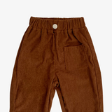 Boys Corduroy Pants Relaxed Fit Trousers Brown