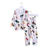 Boys Long Sleeve Pajamas Top & Pants Set Cars & Planes