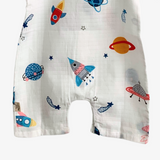 Sleep N' Play Romper Shorts Space Explorer