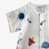 Sleep N' Play Romper Shorts Space Explorer