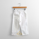 Boys Long Sleeve Oxford Dress Shirt & Pants Matching Outfit Baby & Navy Blue & White