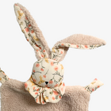 Bunny Baby Soothing Blanket Plush Toy Floral Pink & Yellow