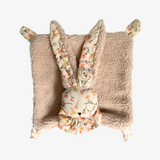 Bunny Baby Soothing Blanket Plush Toy Floral Pink & Yellow