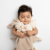 Bunny Baby Soothing Blanket Plush Toy Floral Pink & Yellow