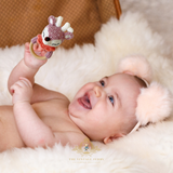 Handmade Crochet Baby Rattle Plush Toys Girl Deer