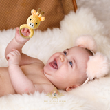 Handmade Crochet Baby Rattle Plush Toys Giraffe