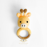 Handmade Crochet Baby Rattle Plush Toys Giraffe