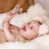 Handmade Crochet Baby Rattle Plush Toys Ms. Bunny