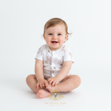 Baby One-Piece Sleep N' Play Romper Shorts Giraffe