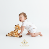 Baby One-Piece Sleep N' Play Romper Shorts Giraffe