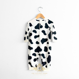 Baby Sleep N' Play One-Piece Rompers Bodysuit Cow Print